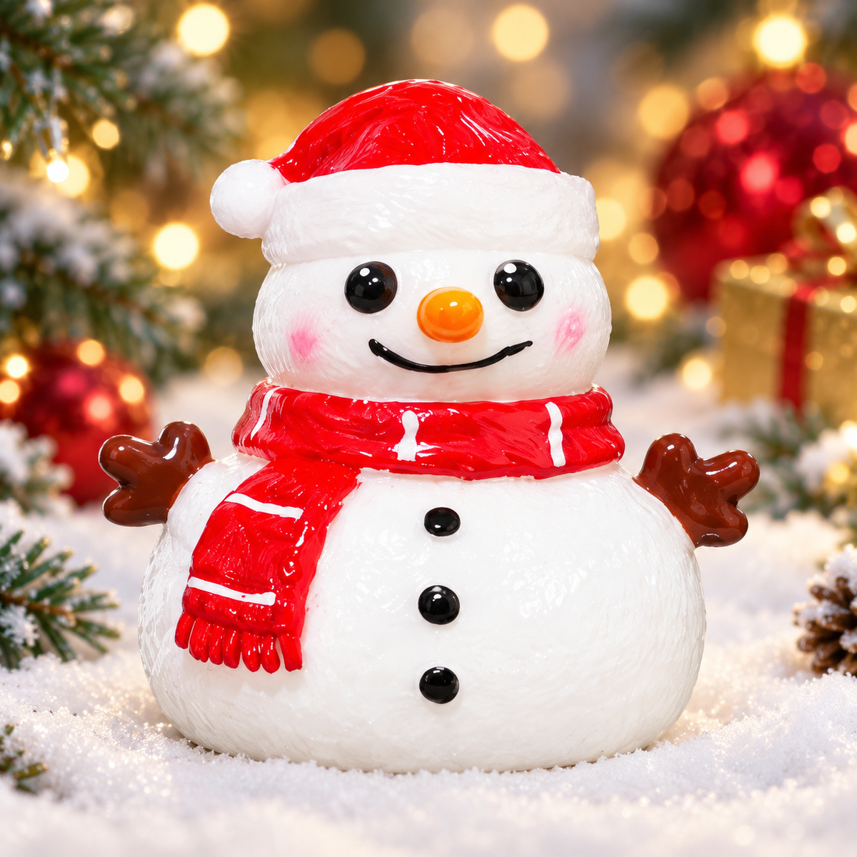 Christmas Snowman Squishy
