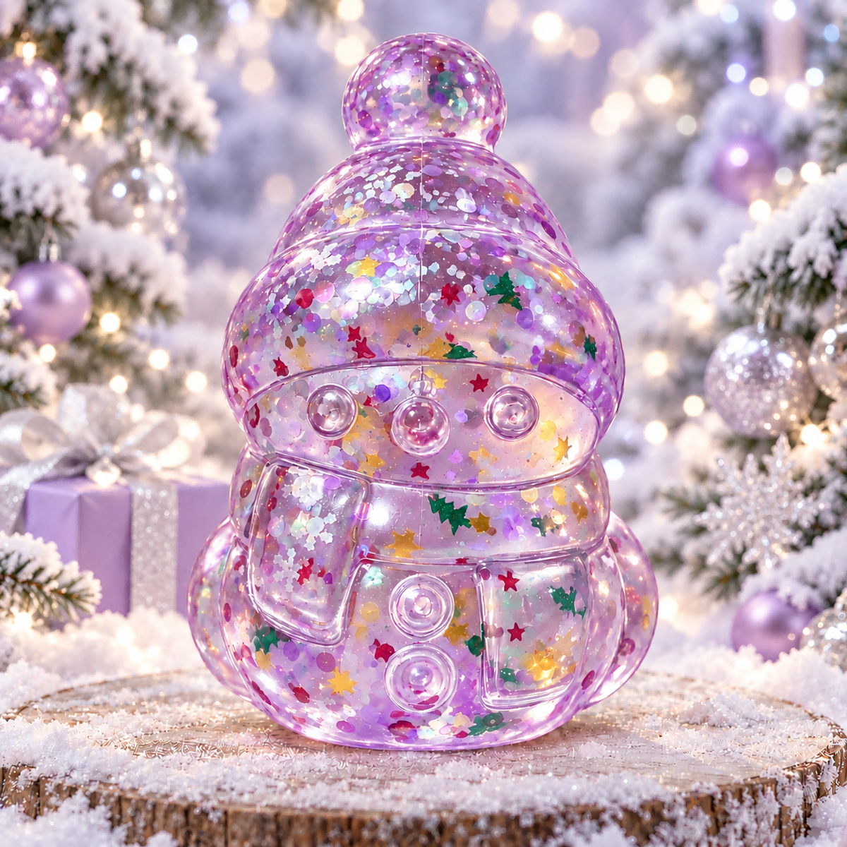 Grape Snowman Malt Candy Squishy