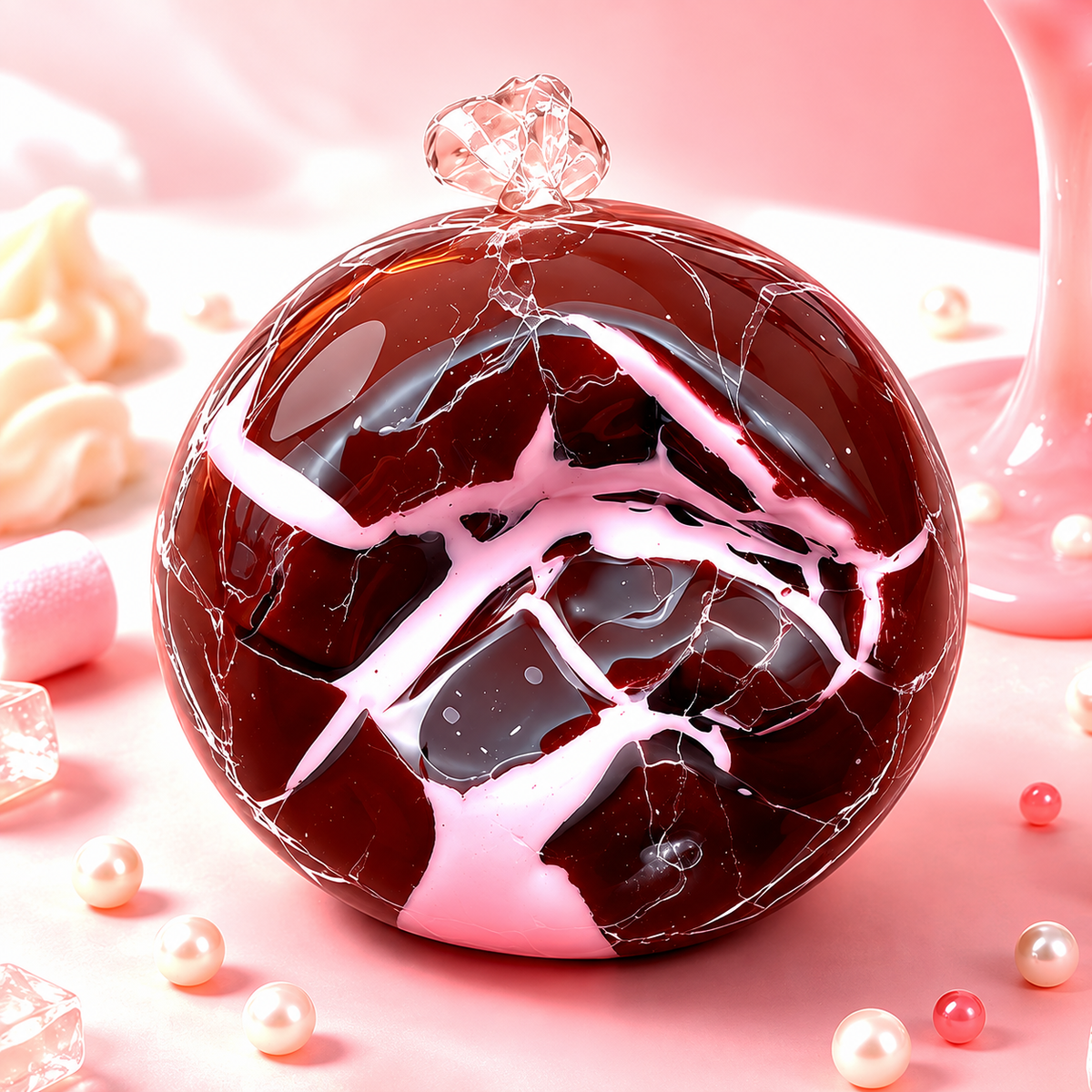Strawberry Crispy Shell Squishy Ball — product image