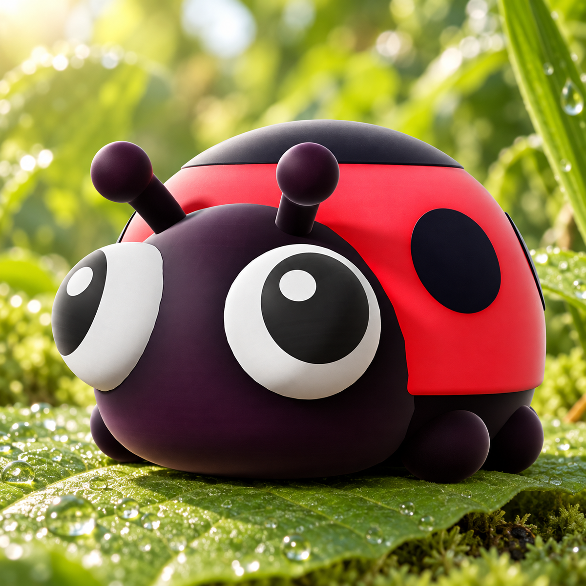 Pop-Eyed Red Seven-Spotted Ladybug Squishy — product image