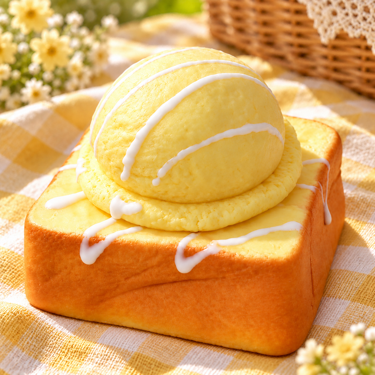 Realistic Original Flavor Ice Cream Toast Squishy — product image