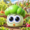 Pop-Eyed Green Broccoli Squishy — product image