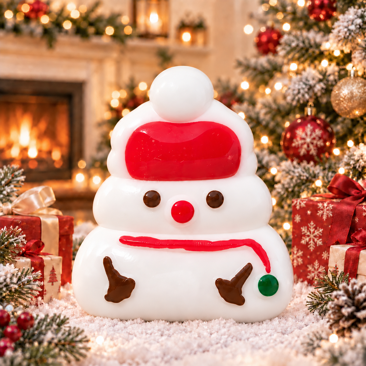 Christmas Snowman Stress-Relief Squishy — product image
