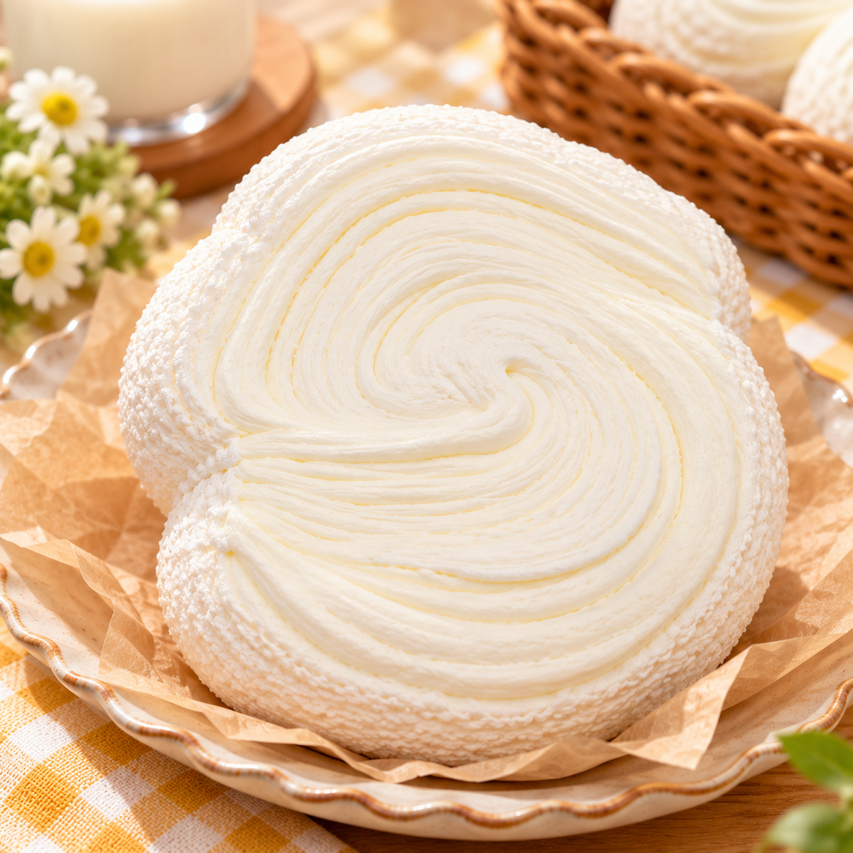White Soft Tear-Apart Bread Squeeze Toy