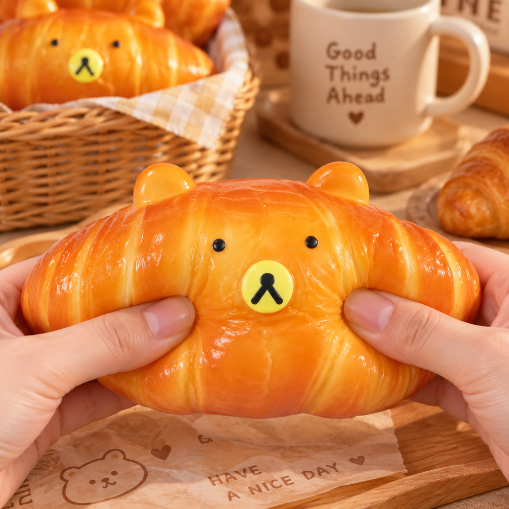 Croissant Squeeze Toy