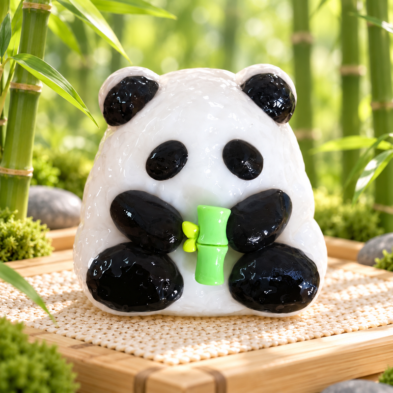 Bamboo-Hugging Panda Squishy — product image