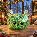 Green Reindeer Steamed Bun Stress-Relief Squishy — product image