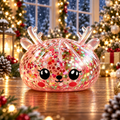Pink Reindeer Steamed Bun Stress-Relief Squishy — product image