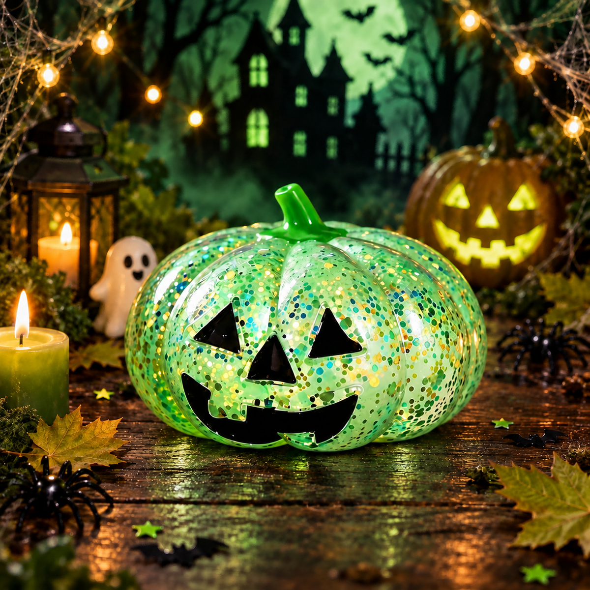 Green Pumpkin Head Squishy — product image