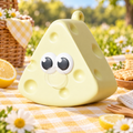Bubble-Blowing Yellow Cheese Squishy — product image