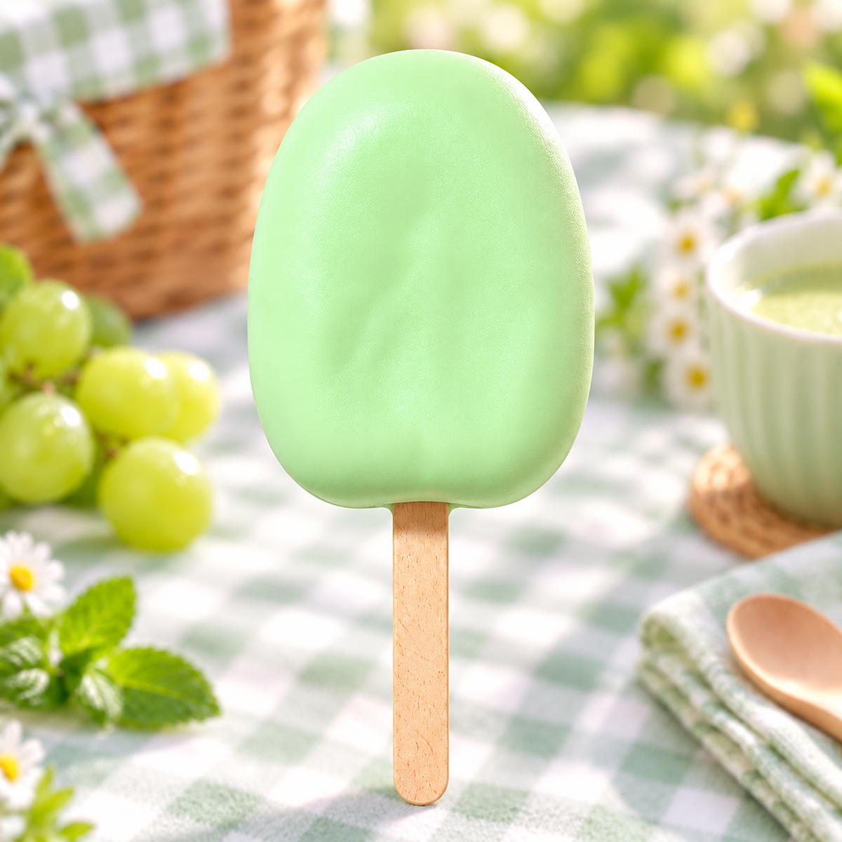 Green Chocolate-Covered Ice Pop Squishy — product image