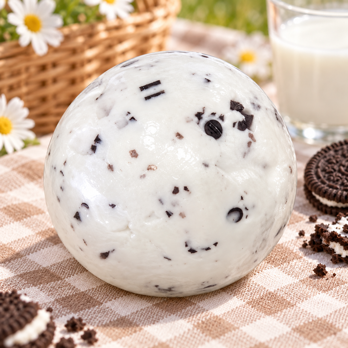 Oreo Milk Building Block Ball Squishy — product image