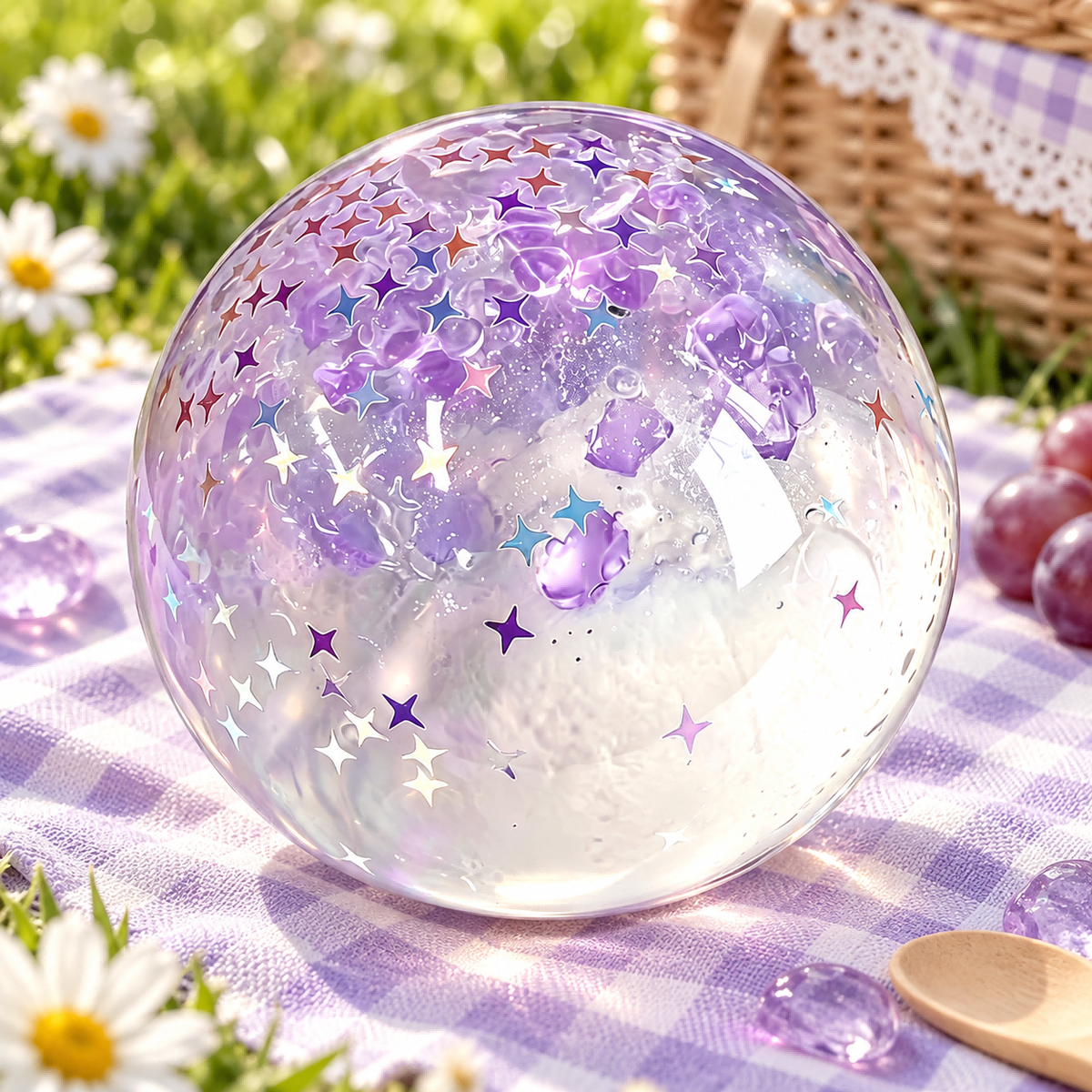 Snowfield Purple Aurora Handmade Ball Squishy — product image