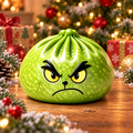 Pouting Grinch Steamed Bun Stress-Relief Squishy — product image