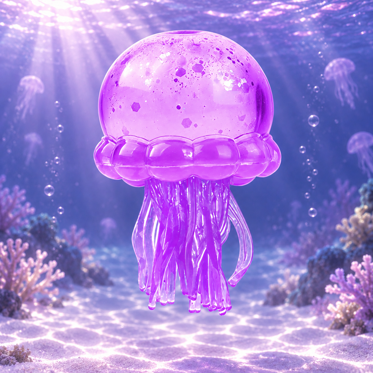 Purple Jellyfish Malt Candy Squishy — product image