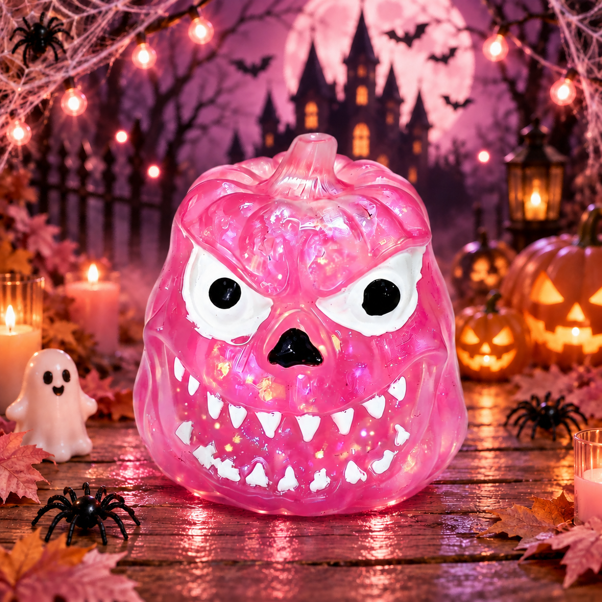Pink Skull Pumpkin Squishy — product image