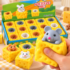 Quirky Cheese And Mouse Cup Squeeze Toy
