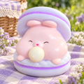 Purple Bunny Bubble-Blowing Macaron Squishy — product image