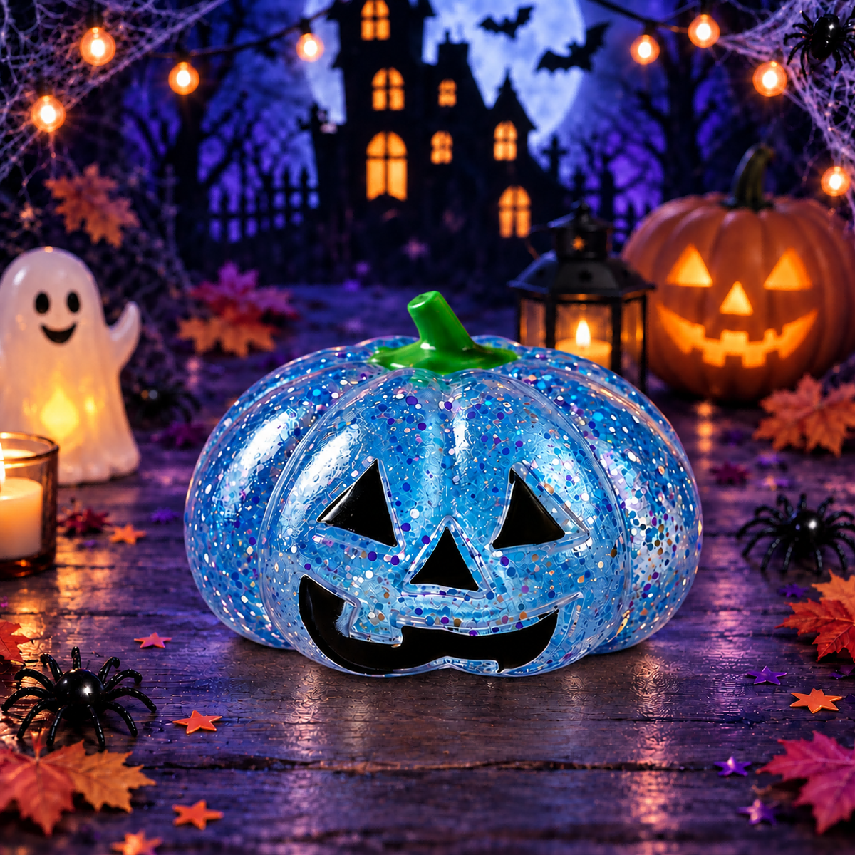 Blue Pumpkin Head Squishy — product image