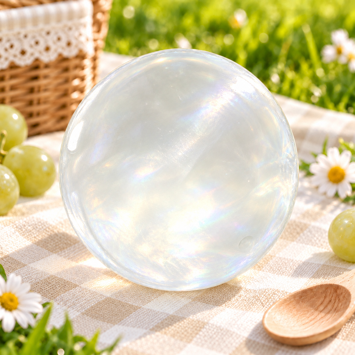 Transparent White Handmade Ball Squishy — product image