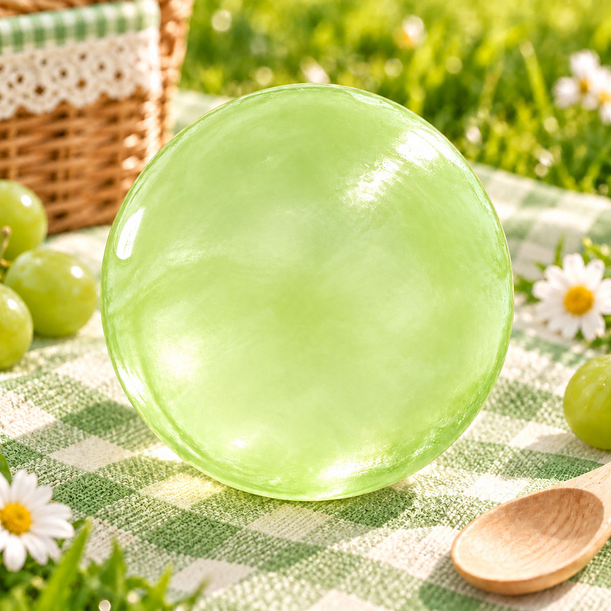 Transparent Green Handmade Ball Squishy — product image