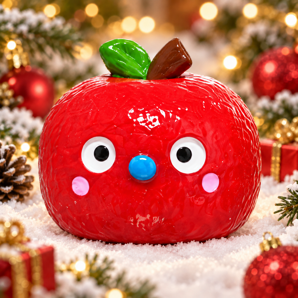 Red Christmas Apple Squishy