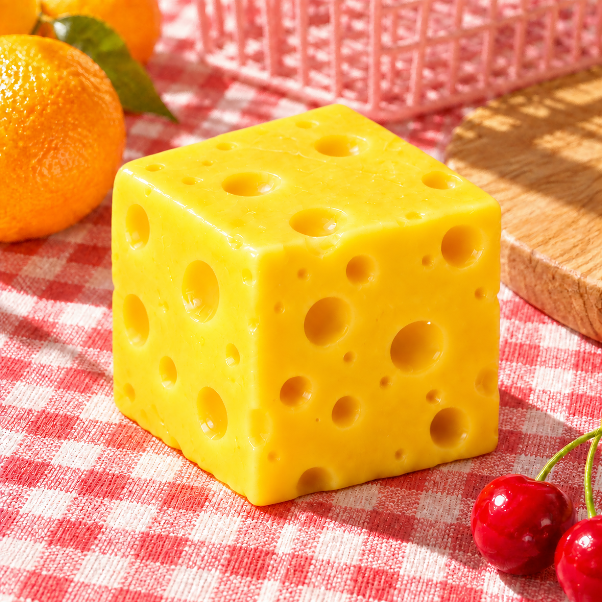 Square Cheese Squishy — product image