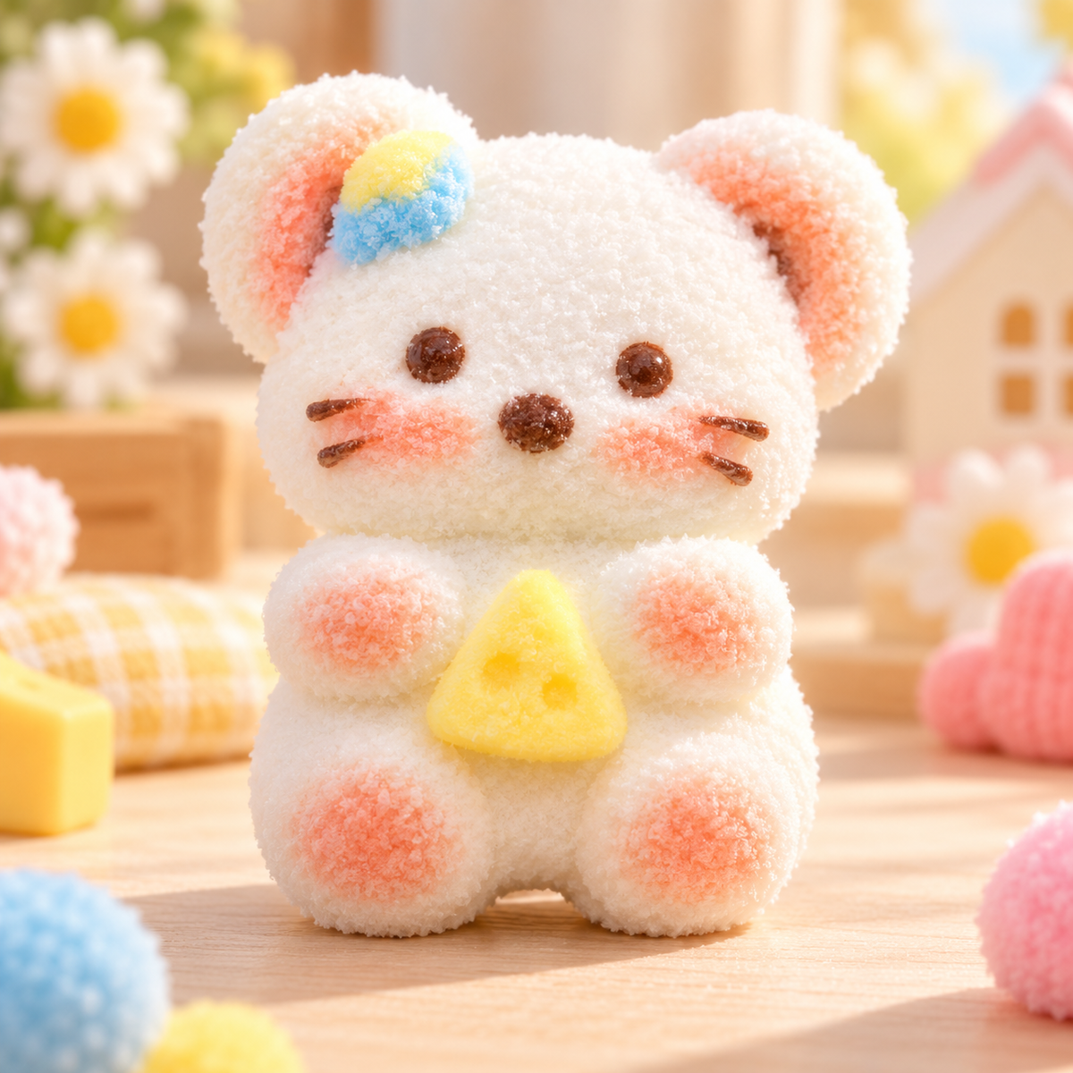 Silicone Cream-Texture Mouse Squishy