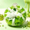 Green Grape and Apple Crispy Shell Squishy Ball — product image