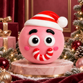 Pink Candy Cane DIY Facial Expression Stress-Relief Squishy — product image