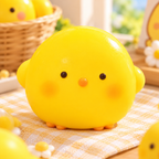 Yellow Chick Squeeze-Toy Building Blocks