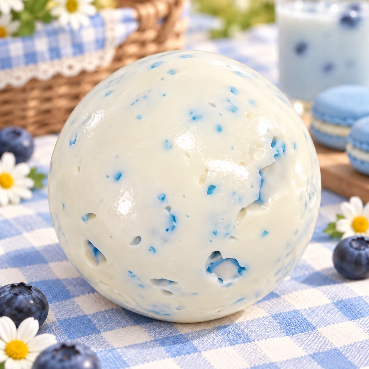 Blueberry Cheesecake Building Block Ball Squishy — product image