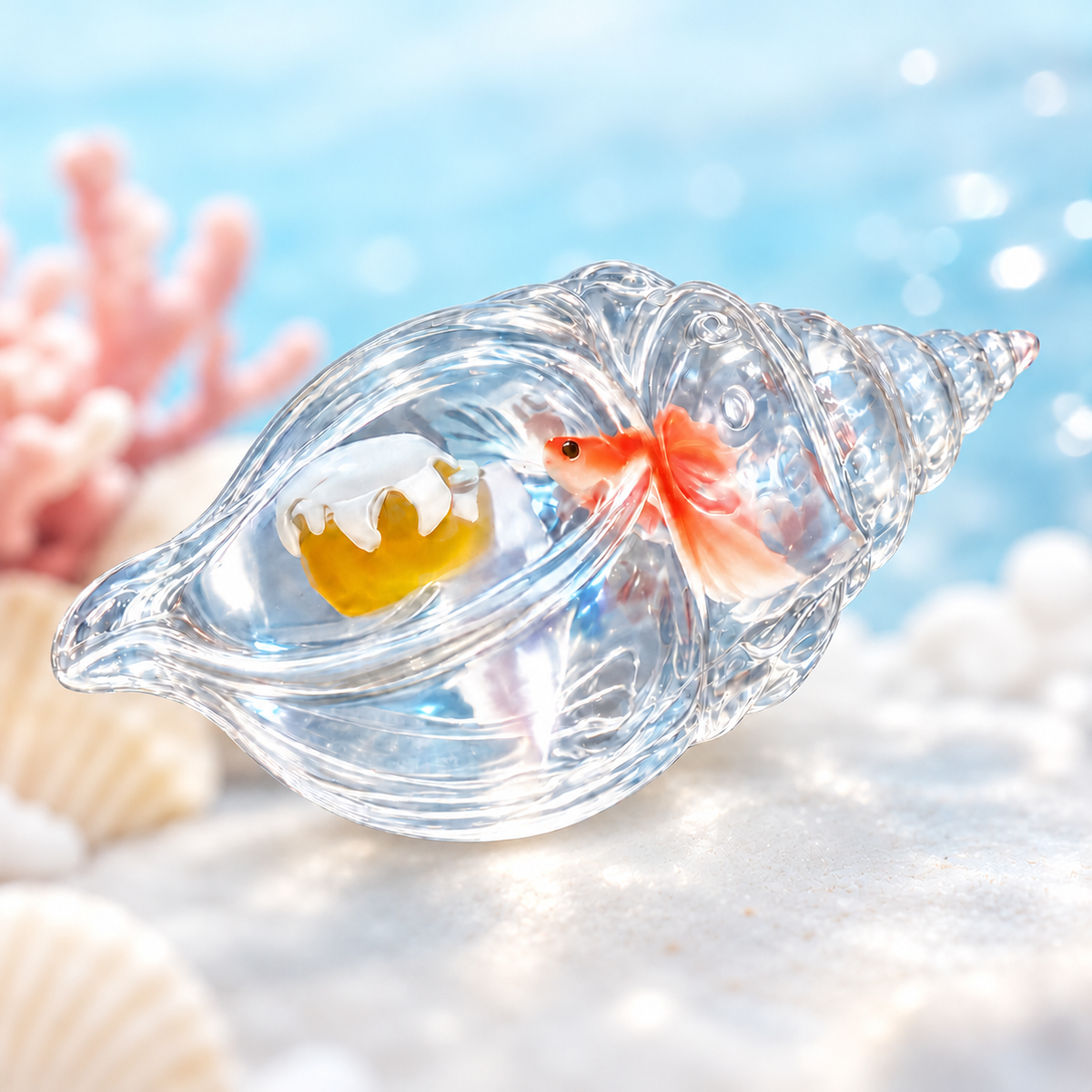 Ocean Conch Squishy – Soft Seashell Fidget Toy