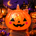 Orange Halloween Unicorn Steamed Bun Squishy