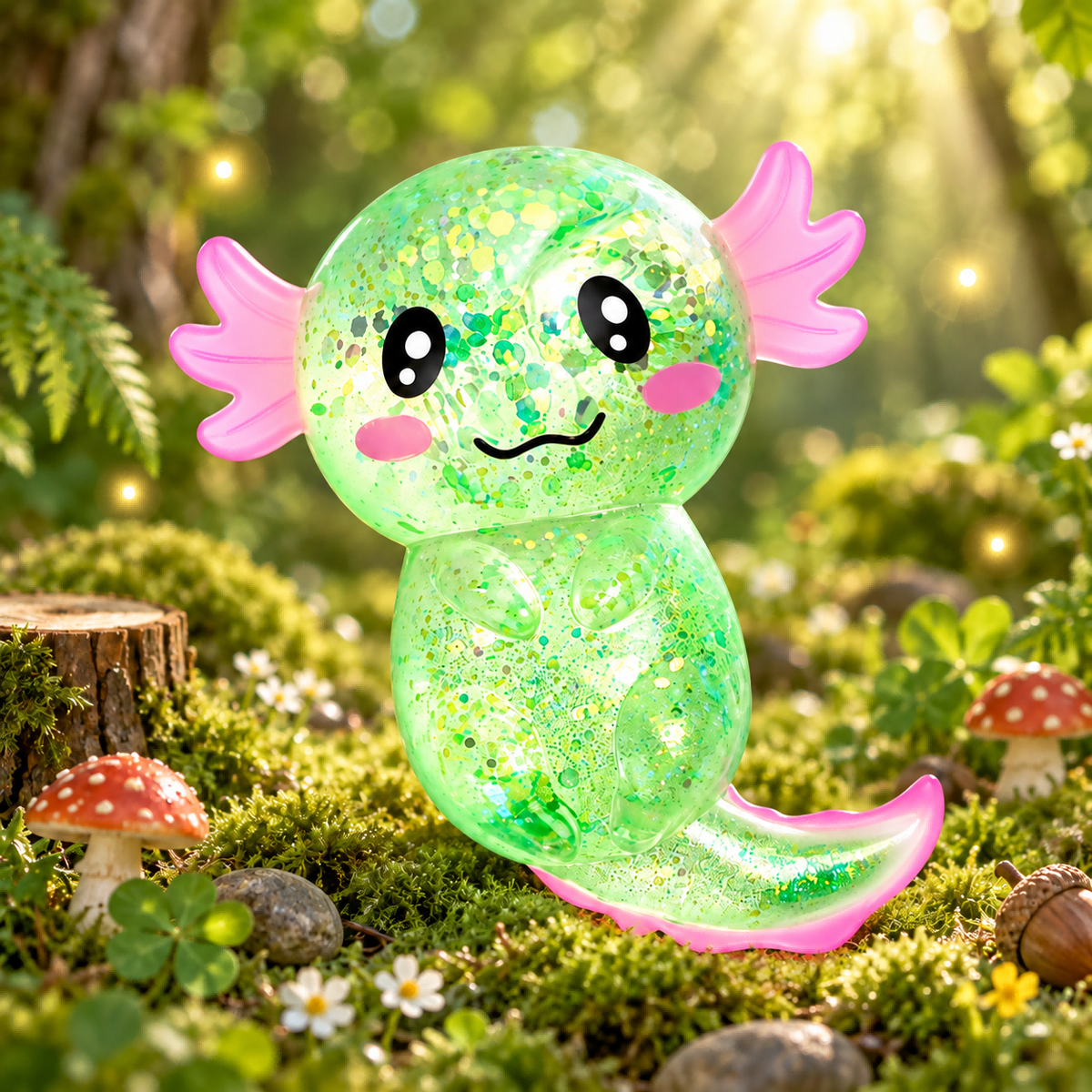 Green Axolotl Malt Candy Squishy — product image