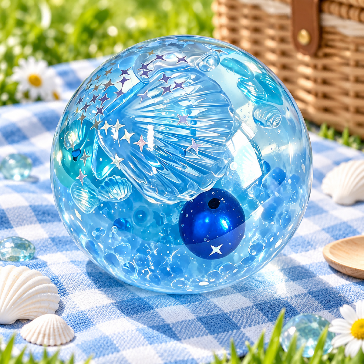 Shallow Sea Shell-Picking Handmade Ball Squishy — product image