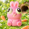 Pop-Eyed Pink Bunny Squishy — product image