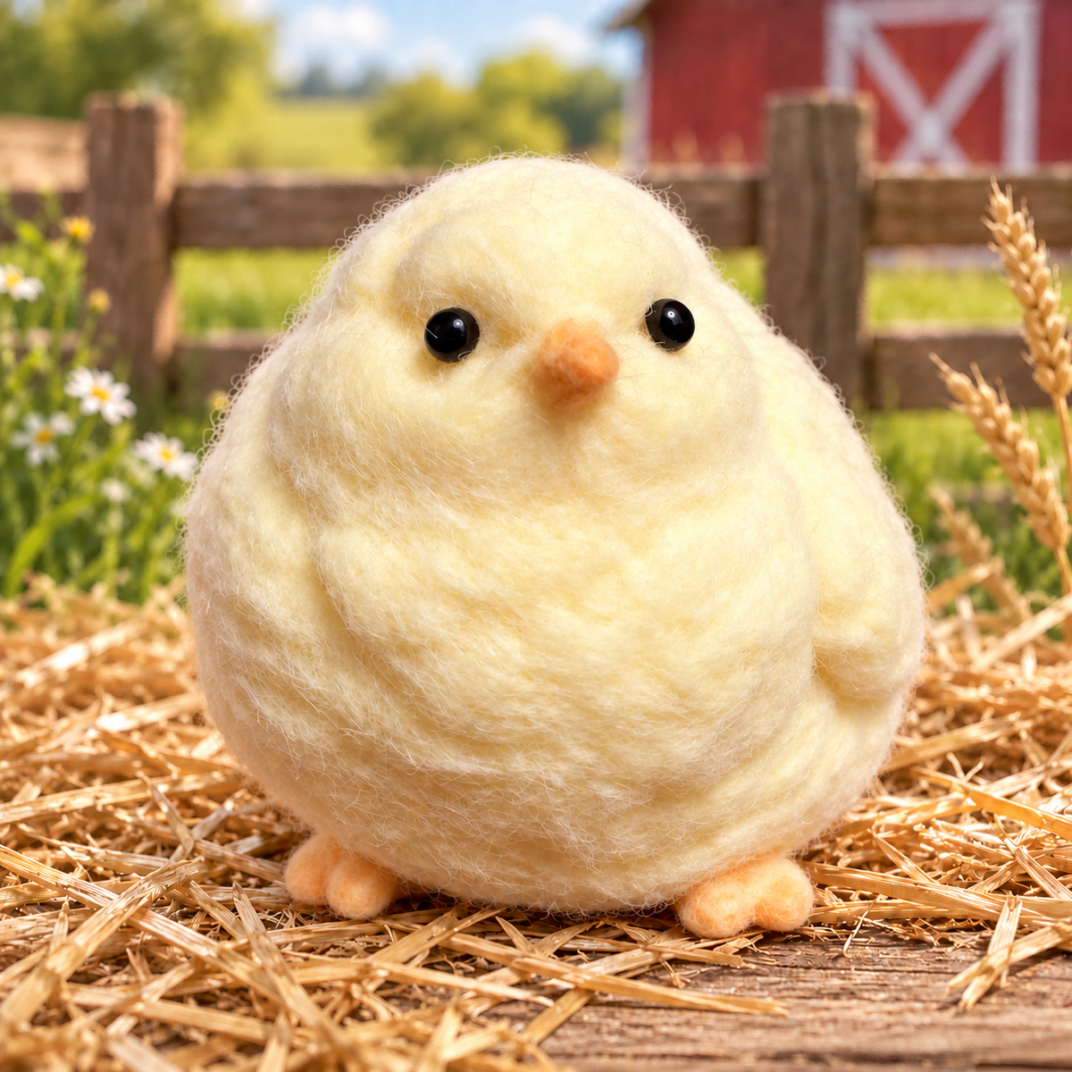 Flocked Big Chick Squishy — product image