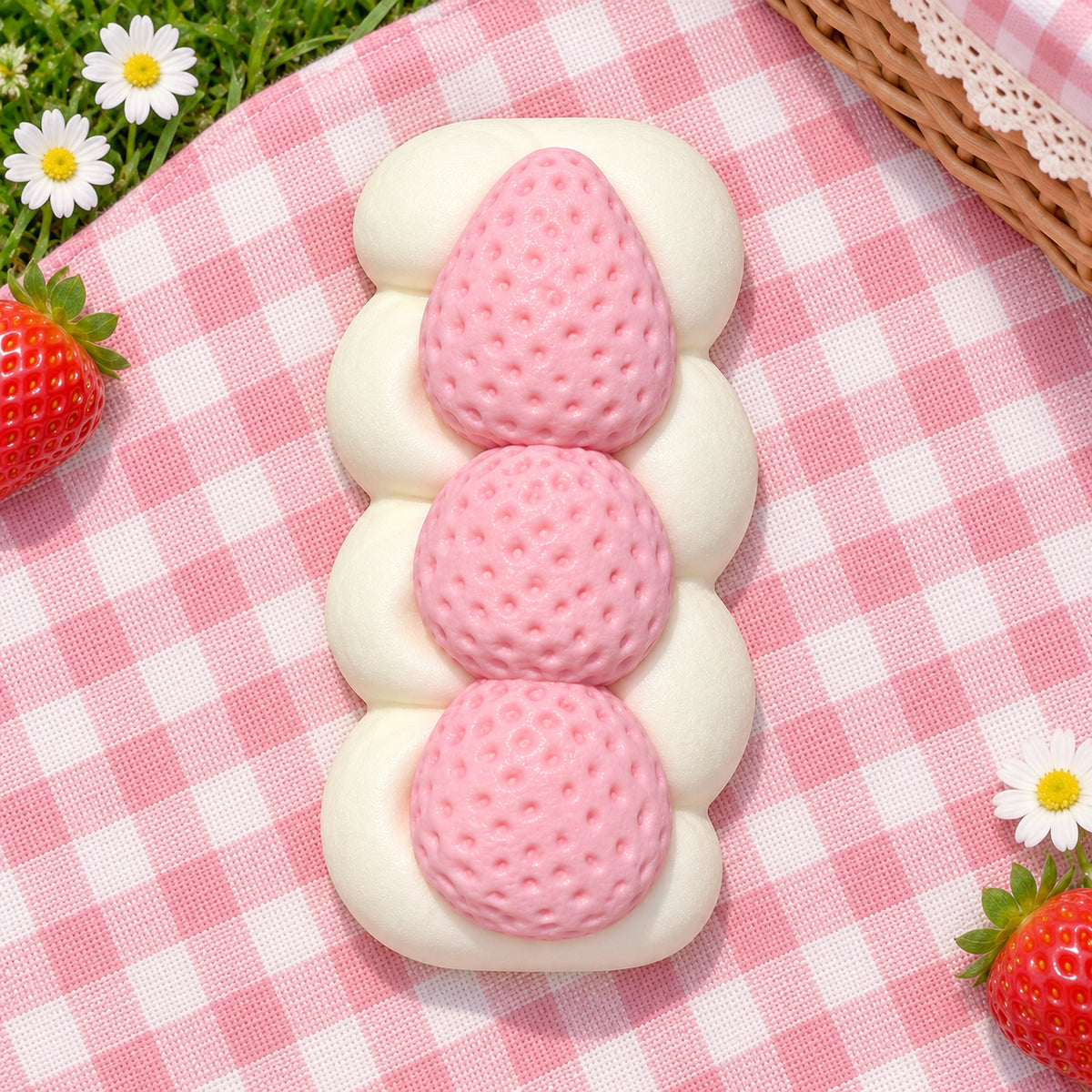 Strawberry Cream Fried Dough Stick Squishy — product image