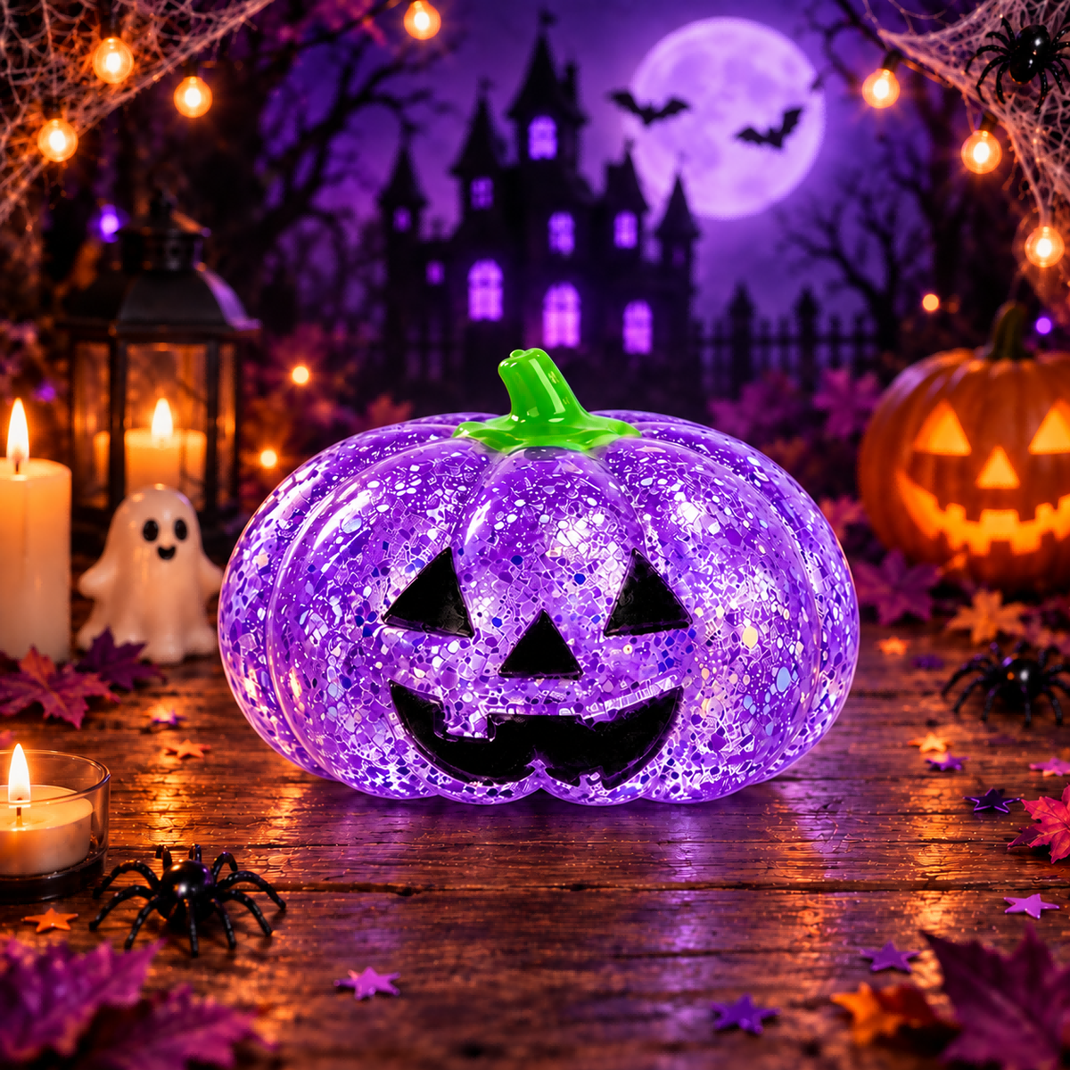 Purple Pumpkin Head Squishy — product image