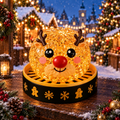 Christmas Reindeer Steamed Bun Stress-Relief Squishy — product image
