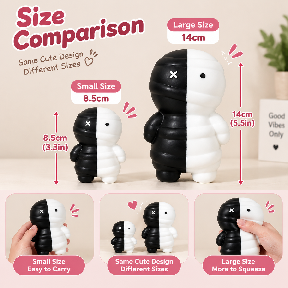 Lillian the Rabbit & Mummy Slow-Rise Squishy Toy