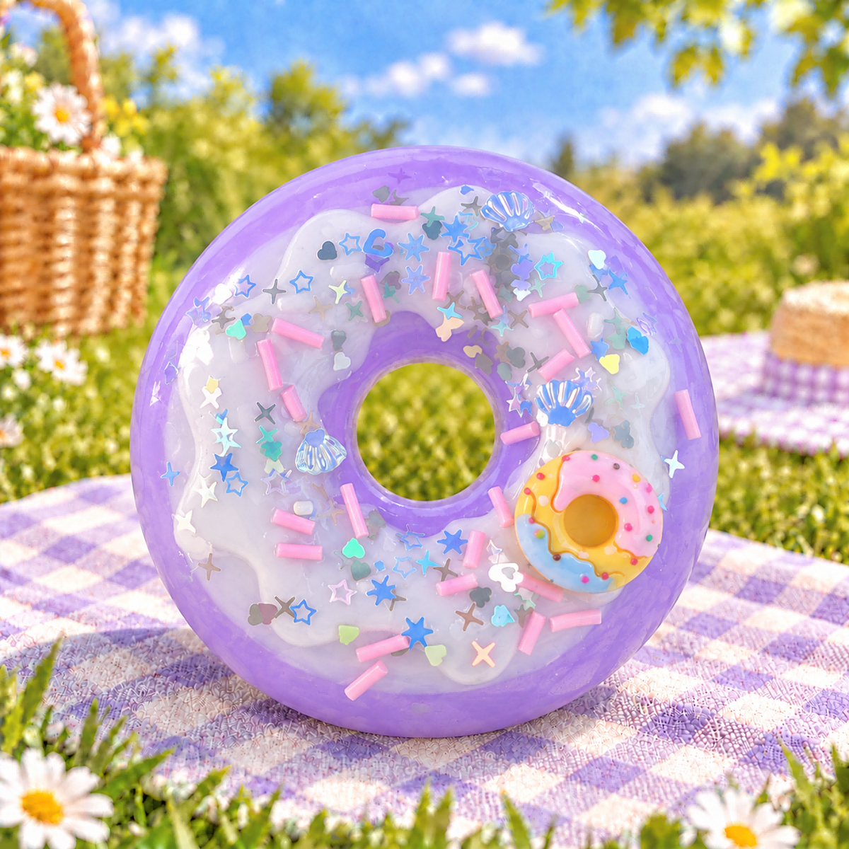 Purple Donut Squishy — product image