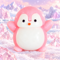 Round-Bellied Pink and White Penguin Squishy