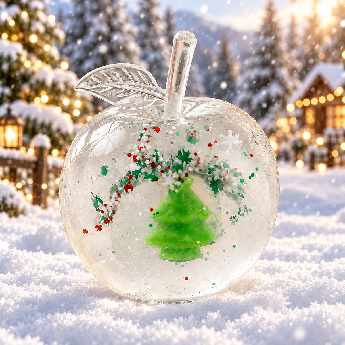 Christmas Tree Apple Stress-Relief Squishy — product image