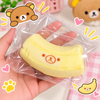 Super-soft Creamy Banana Bear Squishy