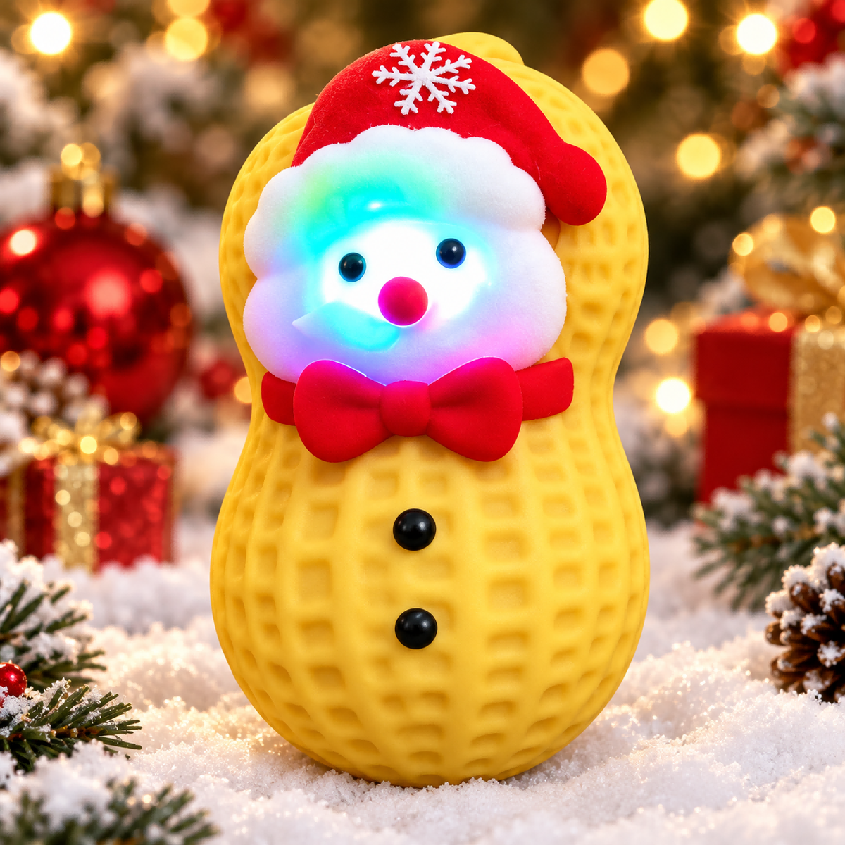 Christmas Snowman Peanut Squishy