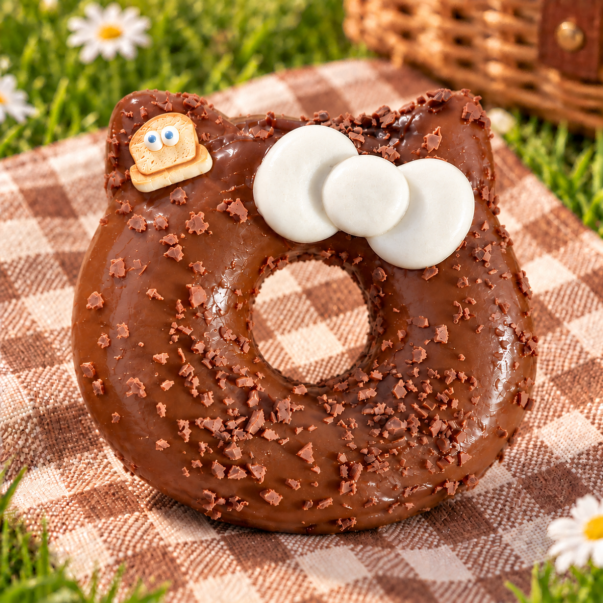 Chocolate Hello Kitty Donut Squishy — product image