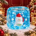 Blue Santa Claus with Teacup Stress-Relief Squishy — product image