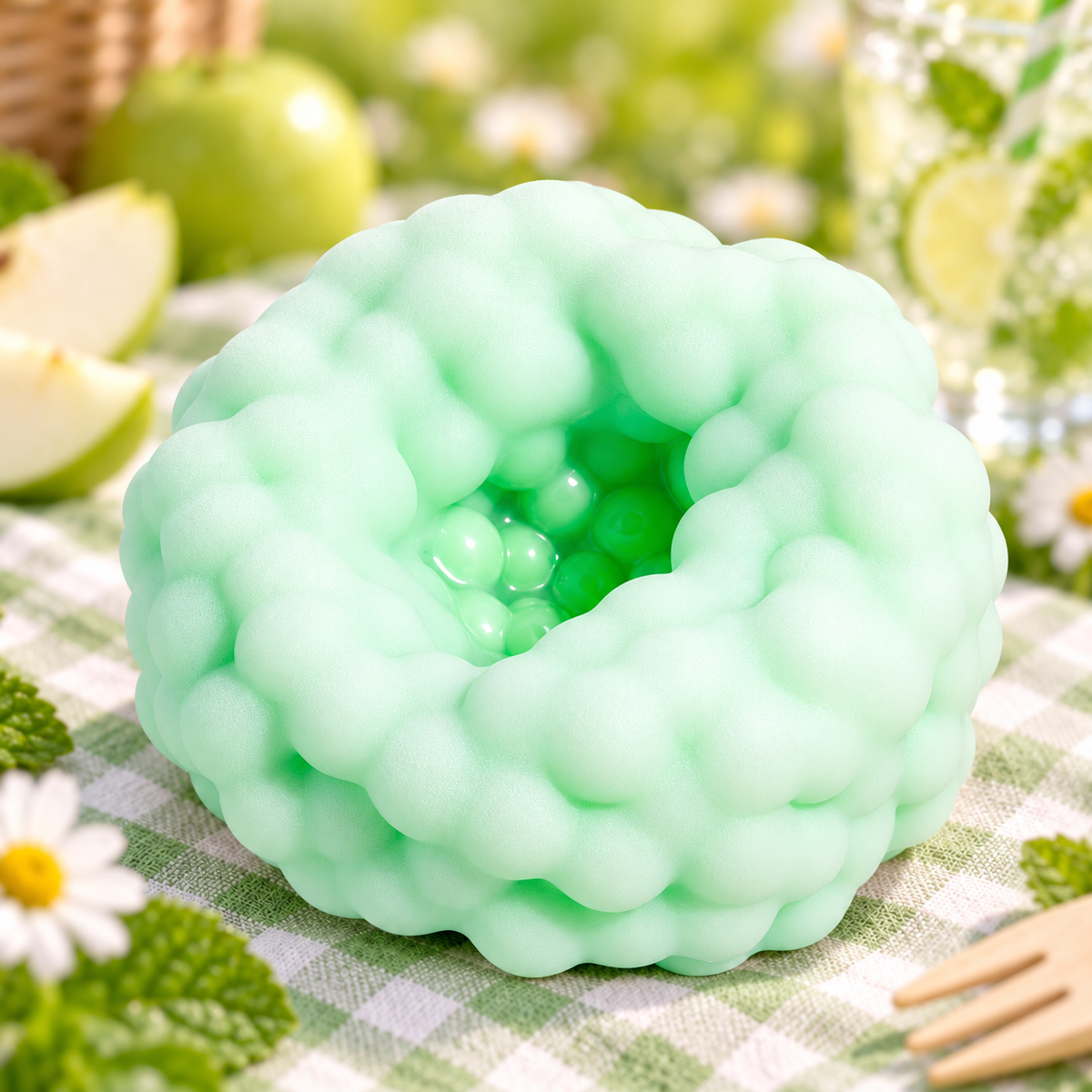 Apple Green Rattle Ball Squishy — product image